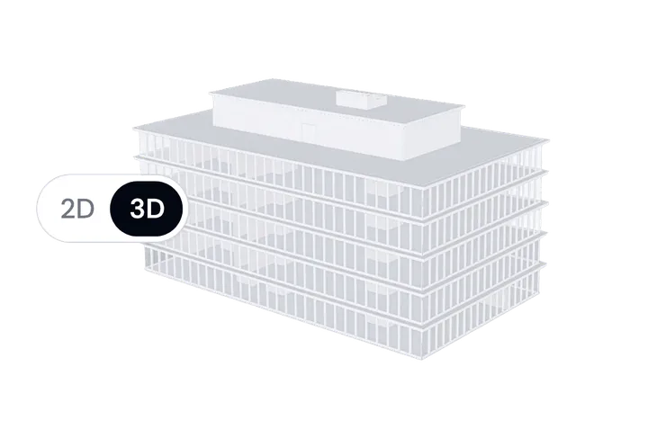 Visual representation in the 3D model