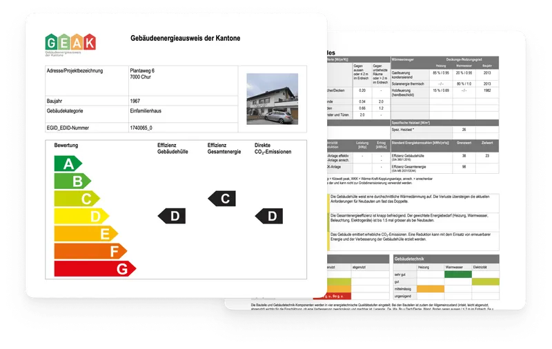 GEAK - The cantonal building energy certificate