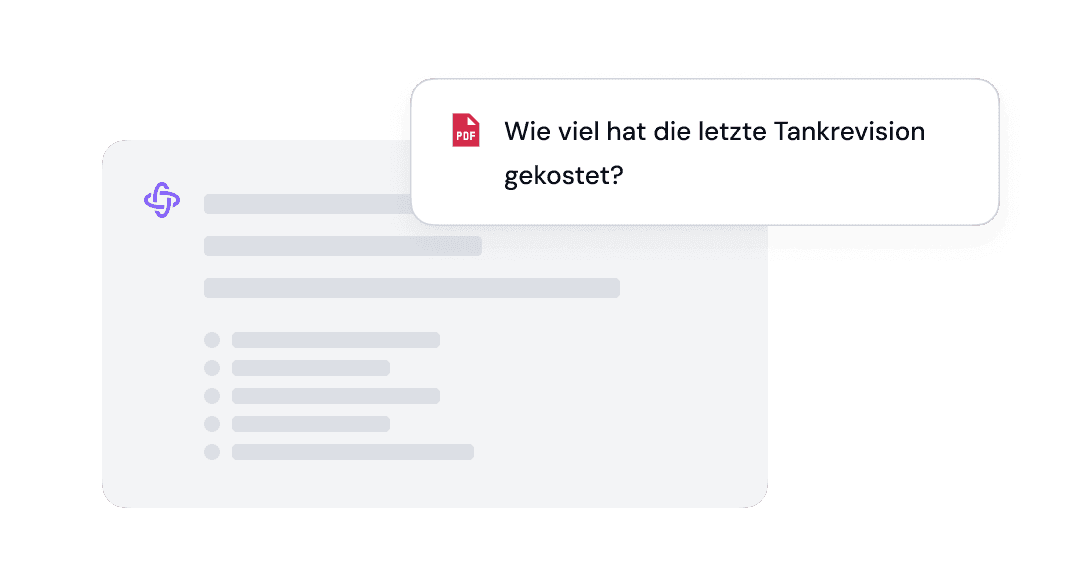 Fragen stellen über Dokumente hinweg