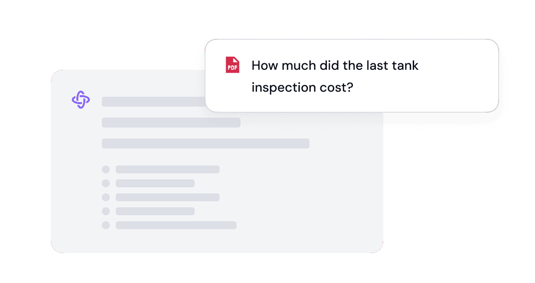 Ask questions across documents