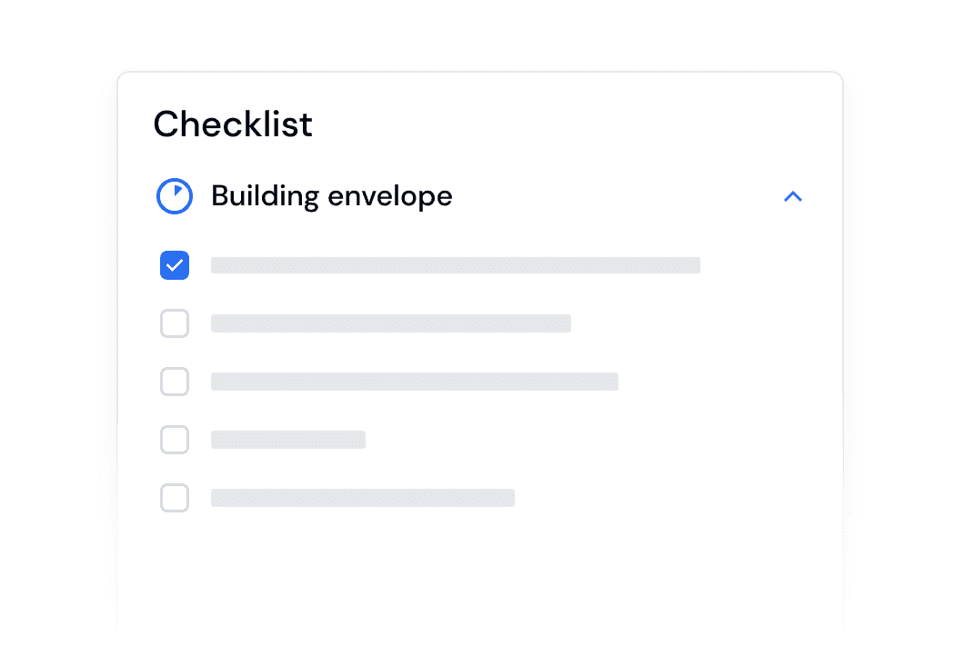 Custom checklists